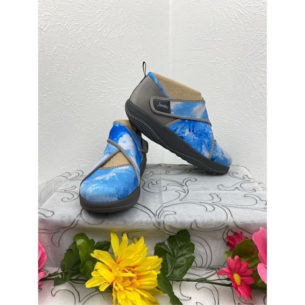 Jambu Women’s Millie Eco Vegan Casual Walking Shoes/Blue/Size 7.5